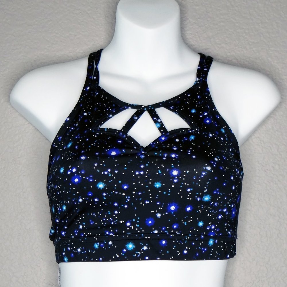 Victoria's Secret Victoria Sport Galaxy Print Sports Bra Strappy Size Small S